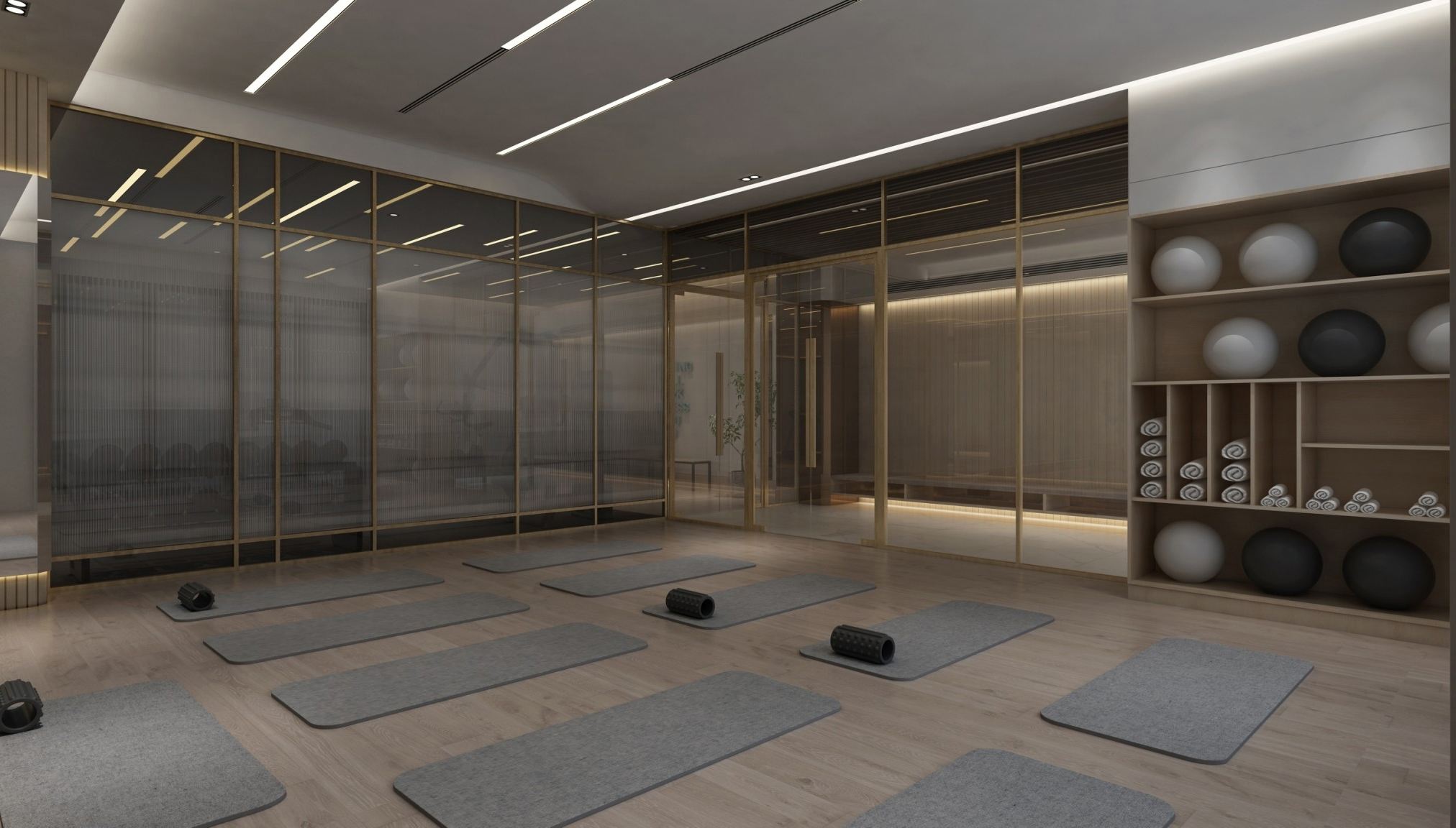 3D空間模擬圖-舒韻瑜伽室